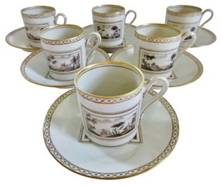 The Emporium Ltd. - Ginori Porcelain Espresso Cups ...