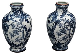 C. 1900 Royal Bonn Vases, Pair