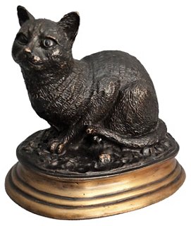 French Bronze Cat Faded Rose Antiques Llc Brands One Kings Lane