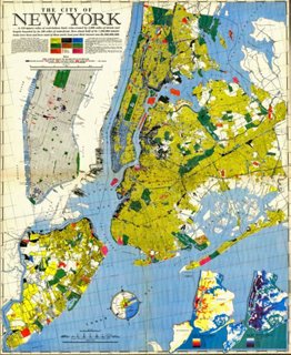New York City 1939 Land Use Map Prints With A Past Top