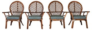 Fan Back Rattan Dining Chairs S 4 I Dream In Vintage Brands