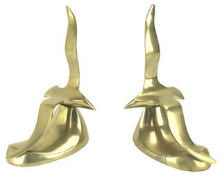 Eat Drink Home Brass Seagull Bookends One Kings Lane