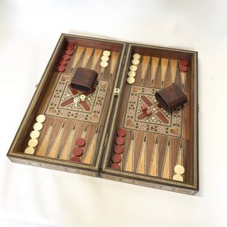 Eat Drink Home Wood Inlay Backgammon Checkers Set One Kings Lane