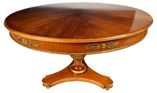 Castle Antiques Design French Empire Round Center Table One Kings Lane