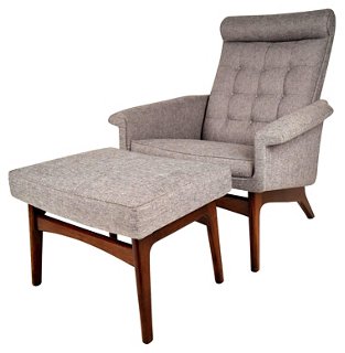 Castle Antiques Design Poul Jensen Lounge Chair W Ottoman One Kings Lane