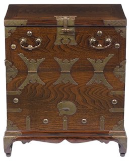 Castle Antiques Design Asian Brass Decorative Chest One